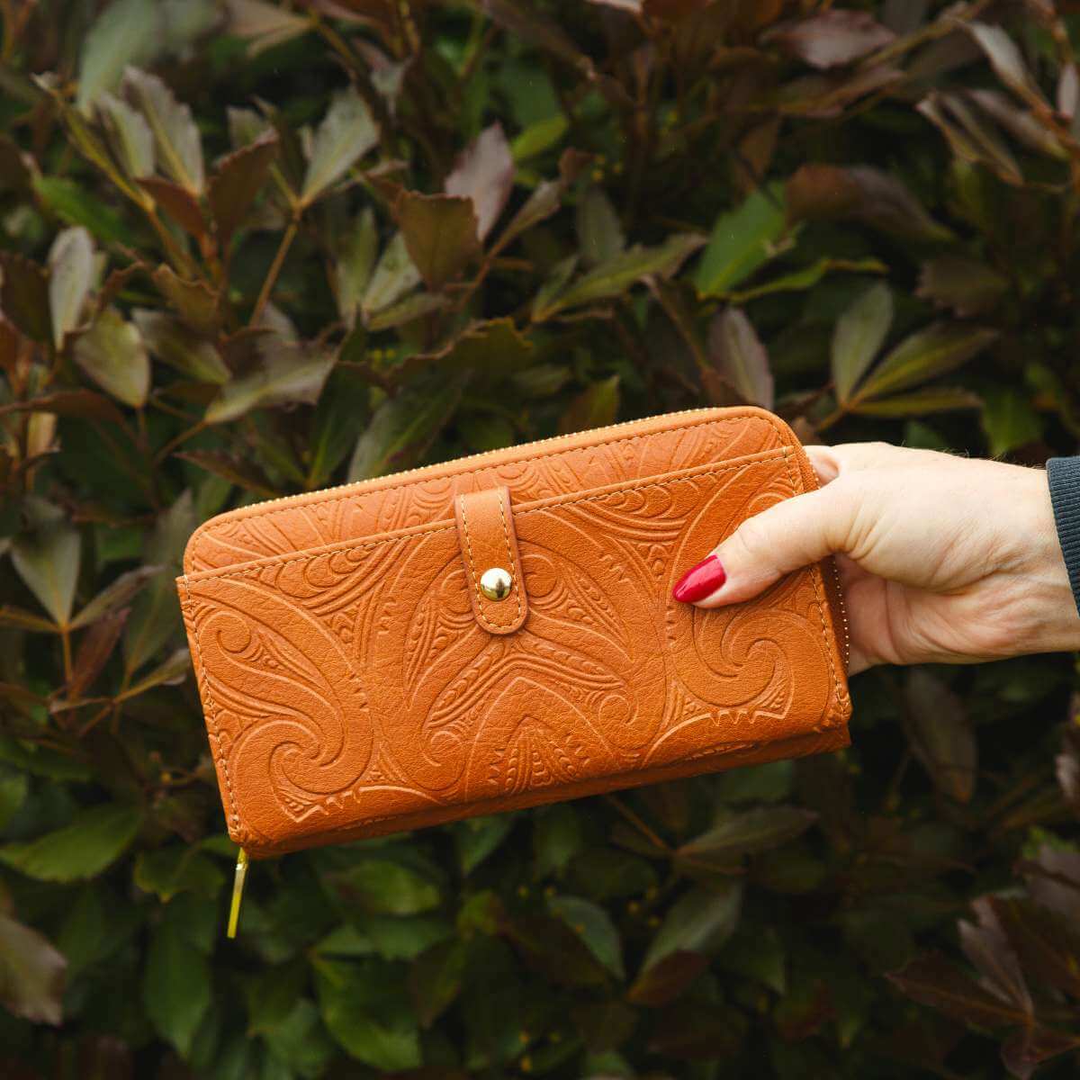 Fitzroy Wallet - Miriama Grace-Smith Tan - Funky Gifts NZ