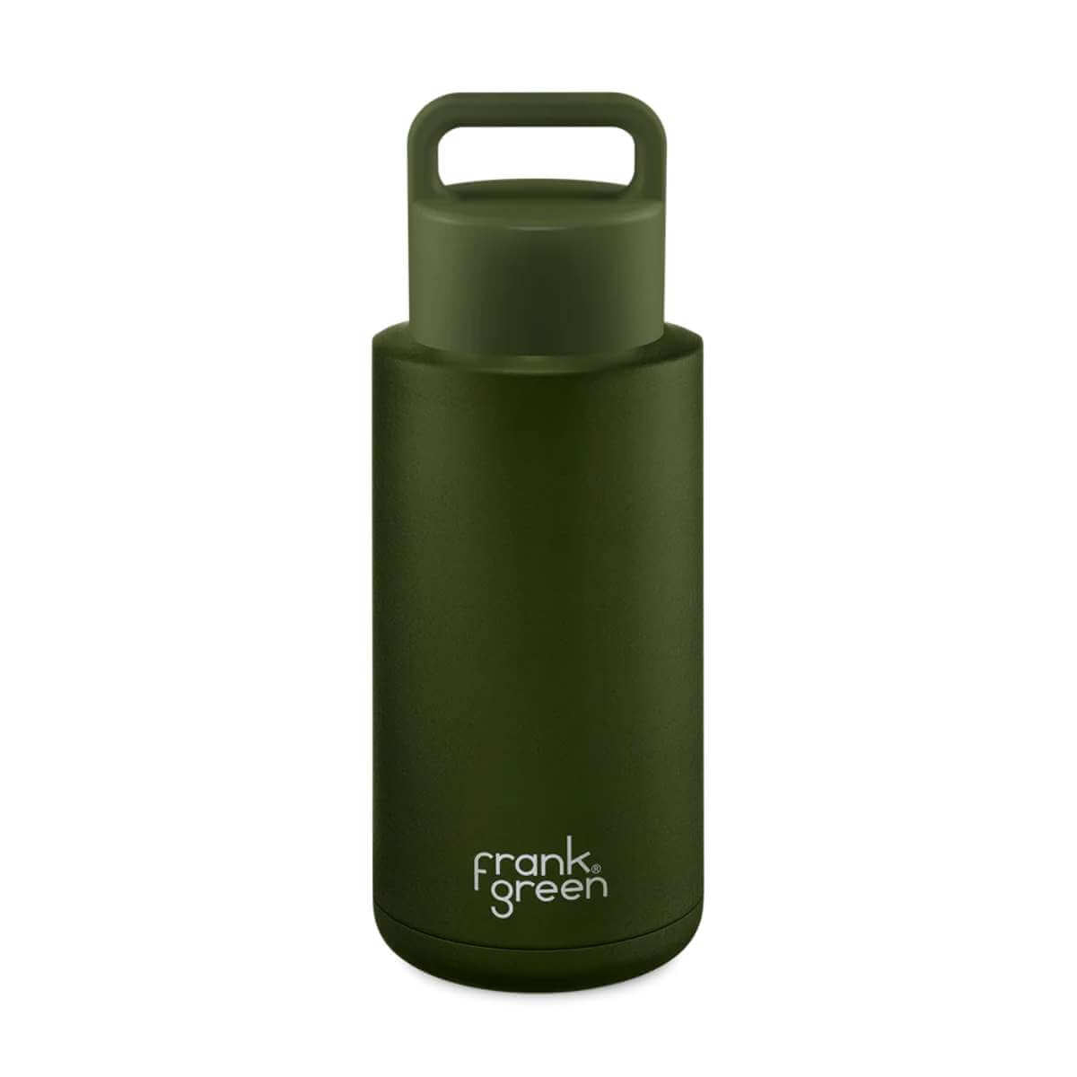 Reusable 34oz Grip Bottle - Khaki - Funky Gifts NZ