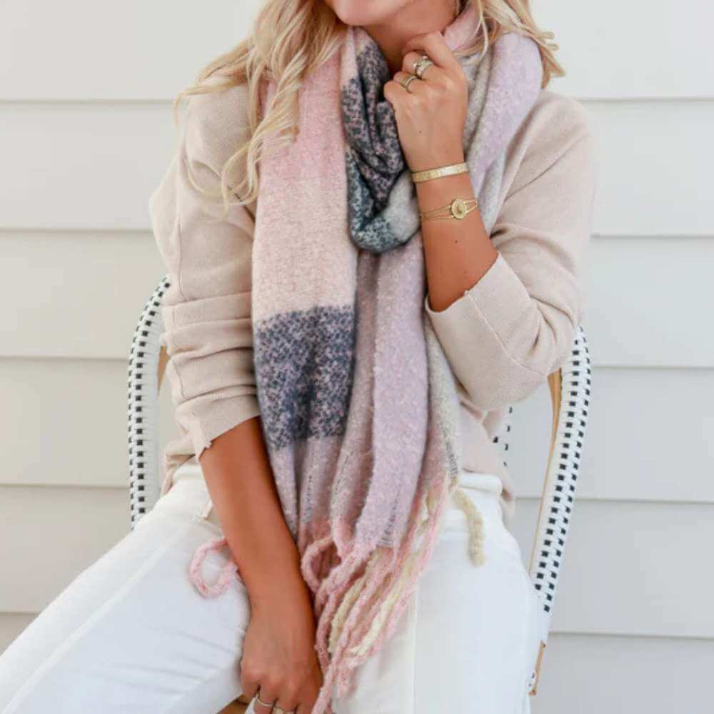 Comfort Scarf - Pink Cream - Funky Gifts NZ