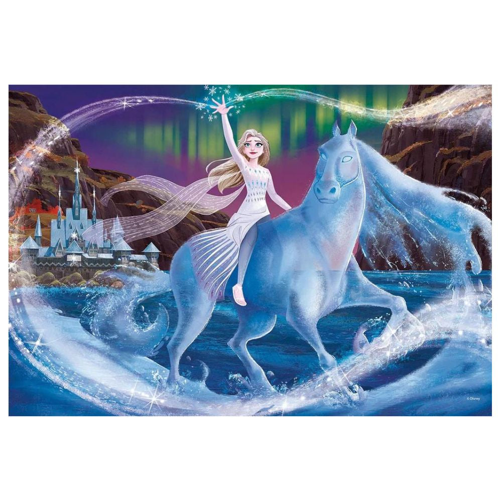 Frozen 2 Glowing Lights 104pc Puzzle (Glow in the Dark) - Funky Gifts NZ