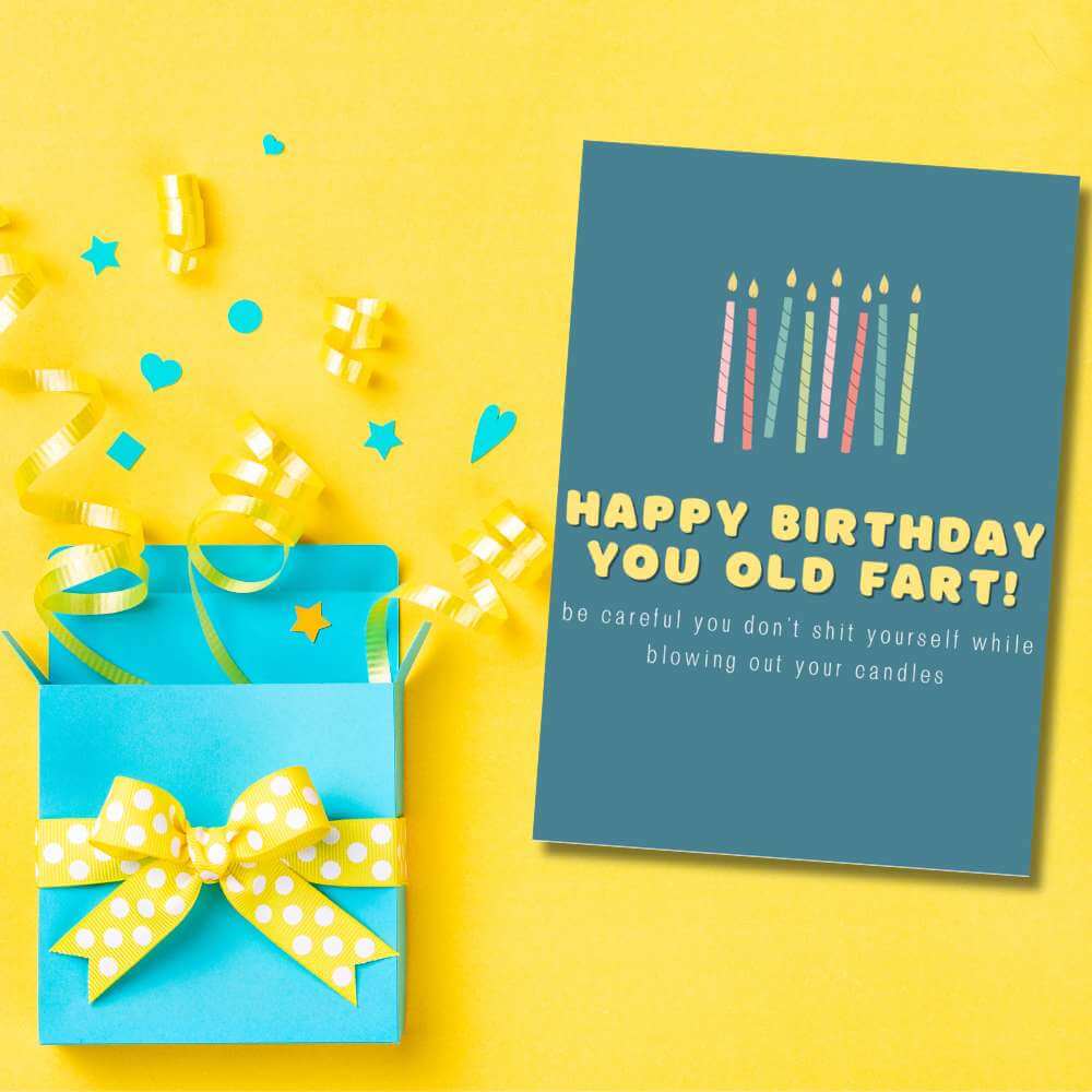 Greeting Card - Blowing Candles - Funky Gifts NZ
