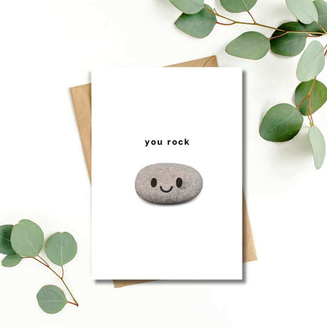 Greeting Card - You Rock - Funky Gifts NZ
