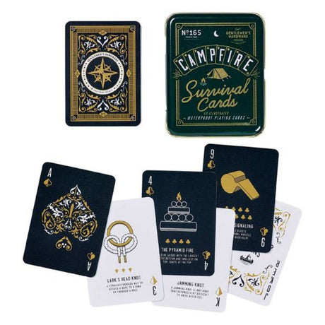 Gentlemen's Hardware - Campfire Survival Playing Cards - Funky Gifts NZ