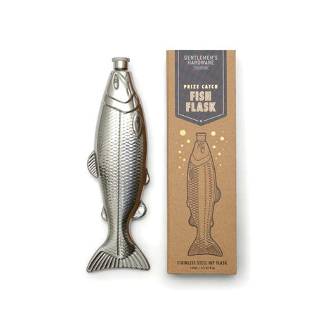 Gentlemen's Hardware Fish Hip Flask - Funky Gifts NZ