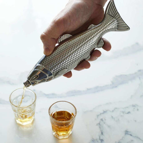 Gentlemen's Hardware Fish Hip Flask - Funky Gifts NZ