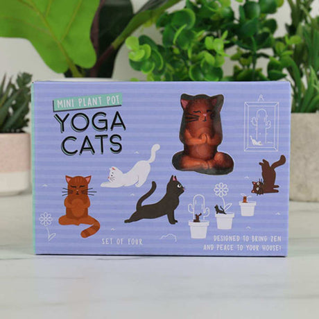 Yoga Cat Plant Markers - Funky Gifts NZ