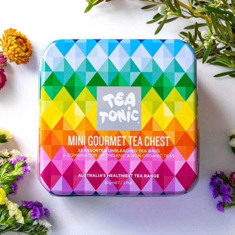 Tea Tonic Gourmet Tin - Mini Tea Chest - Funky Gifts NZ