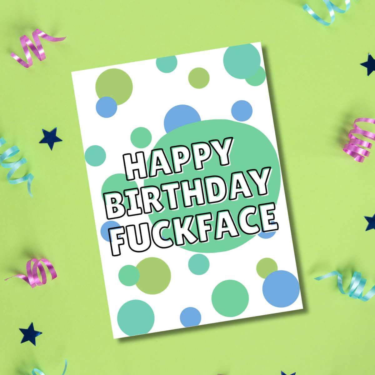 Greeting Card - Fuckface - Funky Gifts NZ