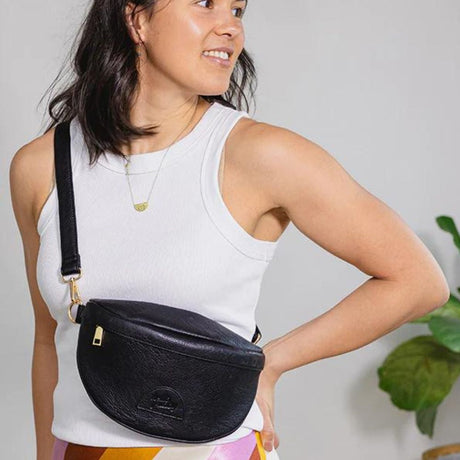 Hello Friday - Scarlett Sling Bag - Black - Funky Gifts NZ