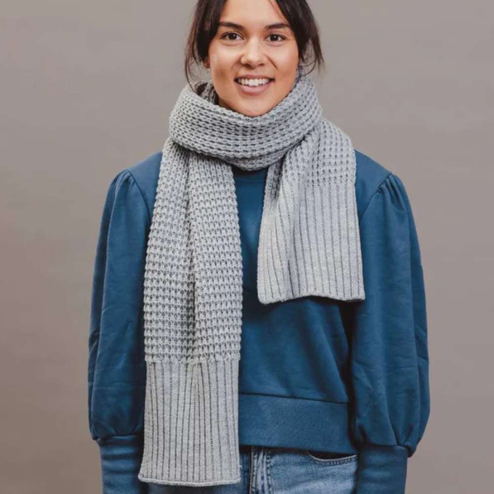 Hello Friday - Pippa Scarf Grey - Funky Gifts NZ