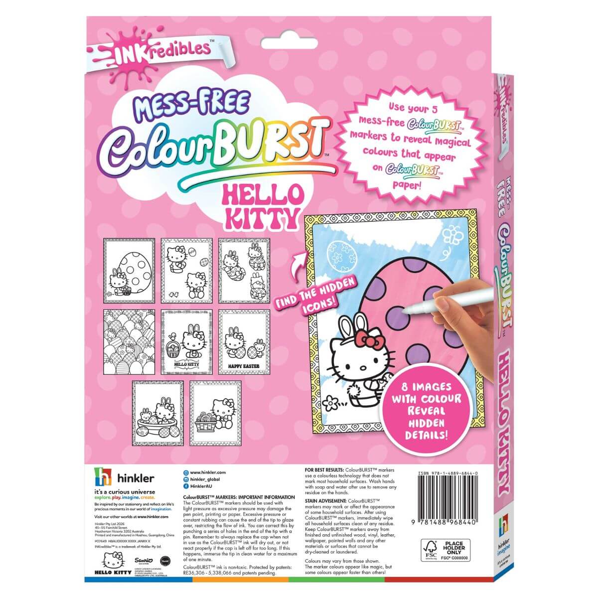 Inkredibles Colour Burst - Hello Kitty - Funky Gifts NZ