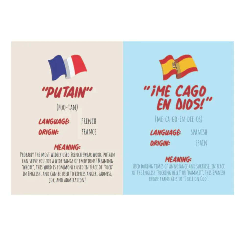 How To Swear in 96 Languages Gift Book - Funky Gifts NZ