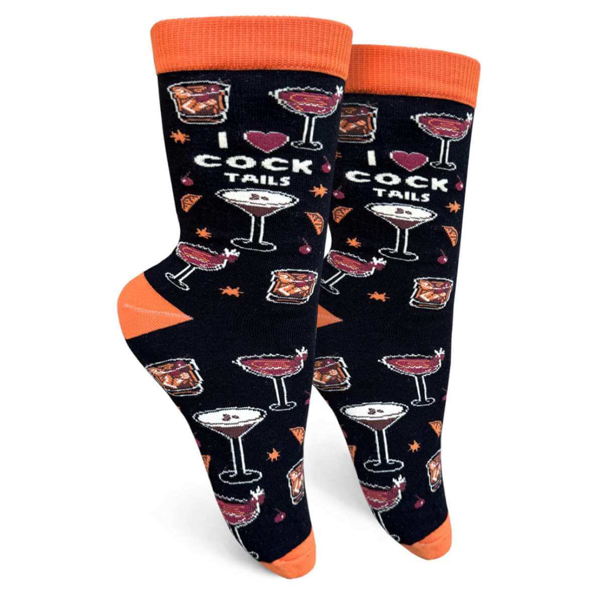 I Love Cocktails Women's Socks - Funky Gifts NZ