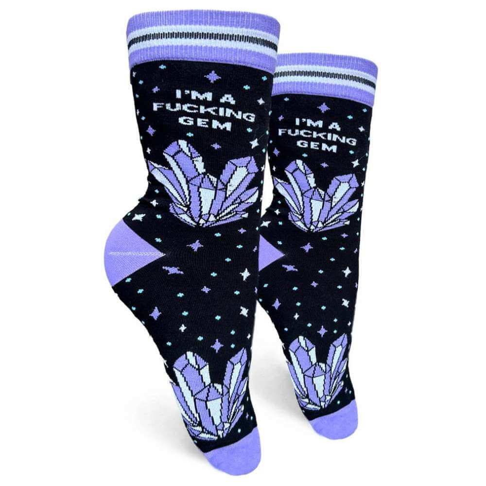 I'm A Fucking Gem Women's Socks - Funky Gifts NZ