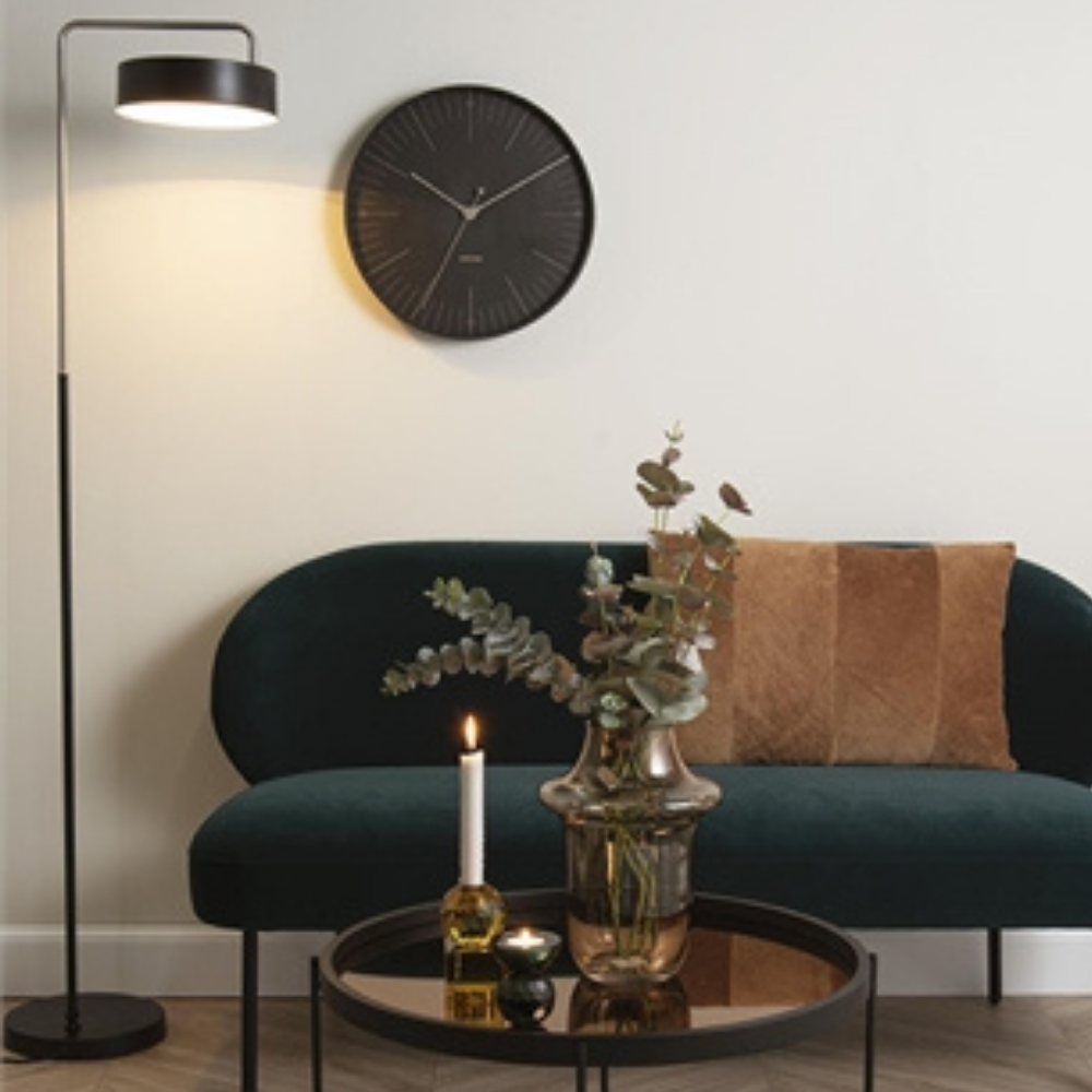 Karlsson Wall Clock Index - Black - Funky Gifts NZ