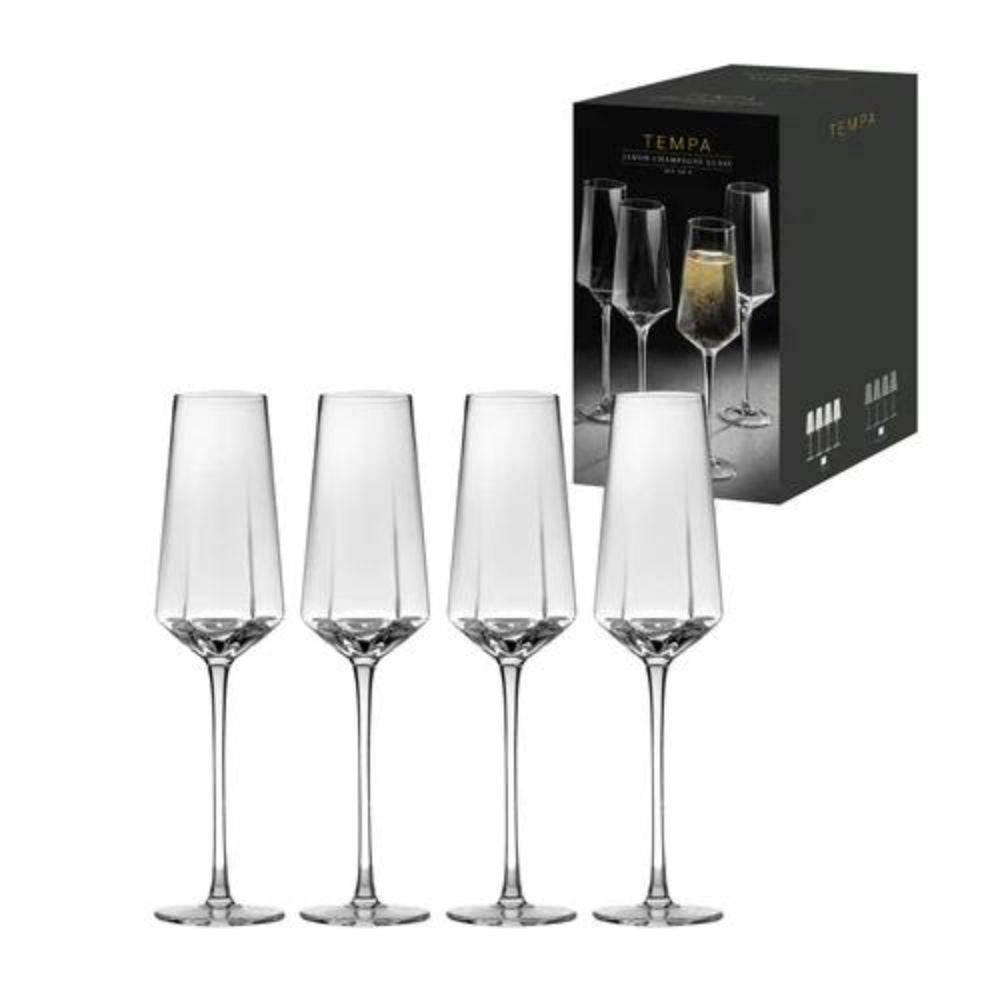 Jaxon Clear 4pk Champagne Glass - Funky Gifts NZ