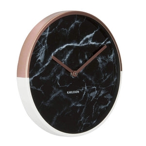 Karlsson Marble Delight Copper & White Wall Clock 