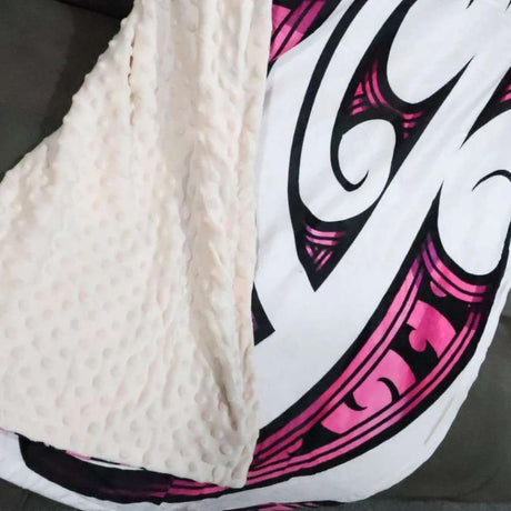 Koru Children's Blanket - Pink - Funky Gifts NZ