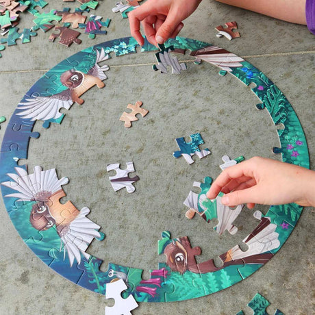 Fantail Flutter 100 Piece Round Puzzle - Funky Gifts NZ