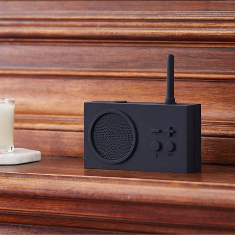 Lexon Tykho 3 Bluetooth Radio - Dark Grey - Funky Gifts NZ