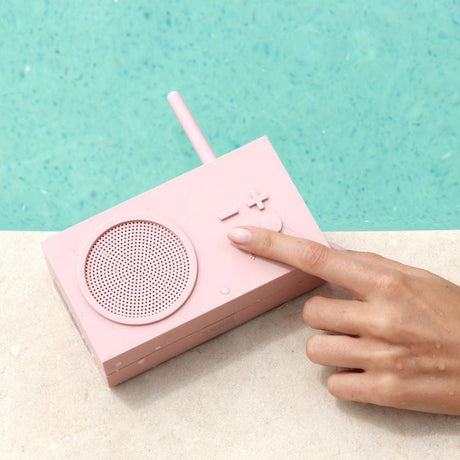 Lexon Tykho 3 Bluetooth Radio - Pink - Funky Gifts NZ