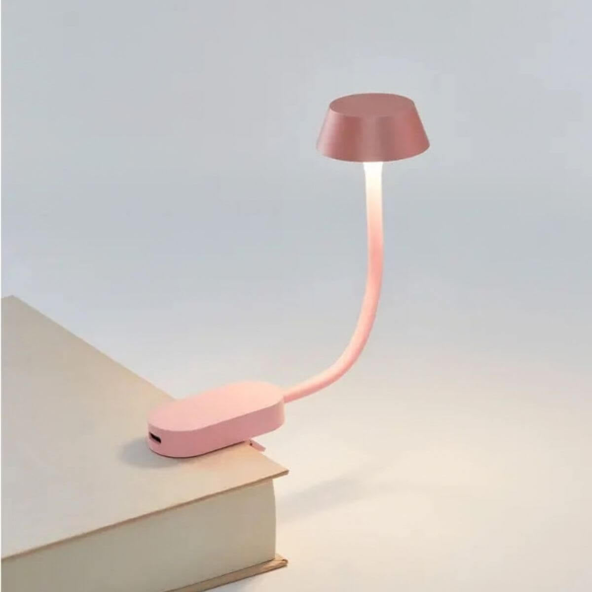 Lexon Mimi Reading Light - Light Pink - Funky Gifts NZ