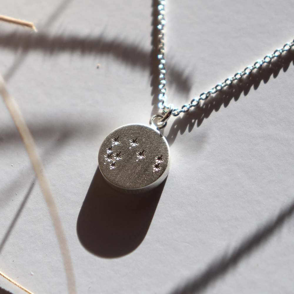 Little Taonga Round Mystical Matariki Necklace - Funky Gifts NZ