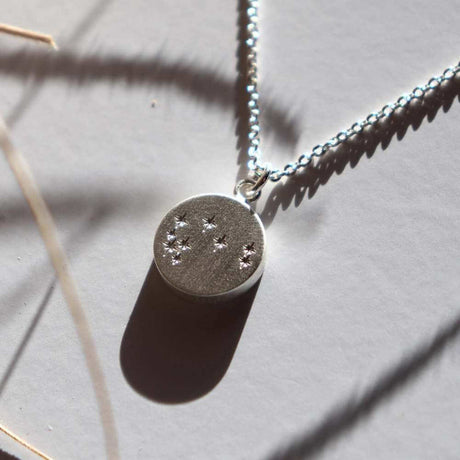 Little Taonga Round Mystical Matariki Necklace - Funky Gifts NZ