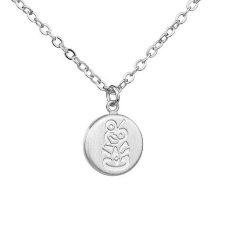 Little Taonga Round Tiki Necklace - Funky Gifts NZ