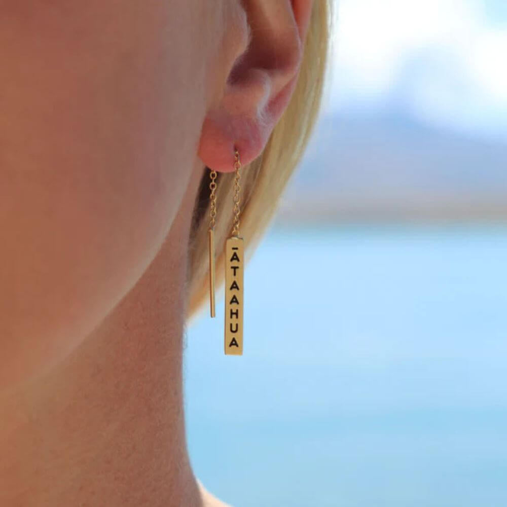 Little Taonga - Ataahua (Beautiful) Thread Earrings - Funky Gifts NZ