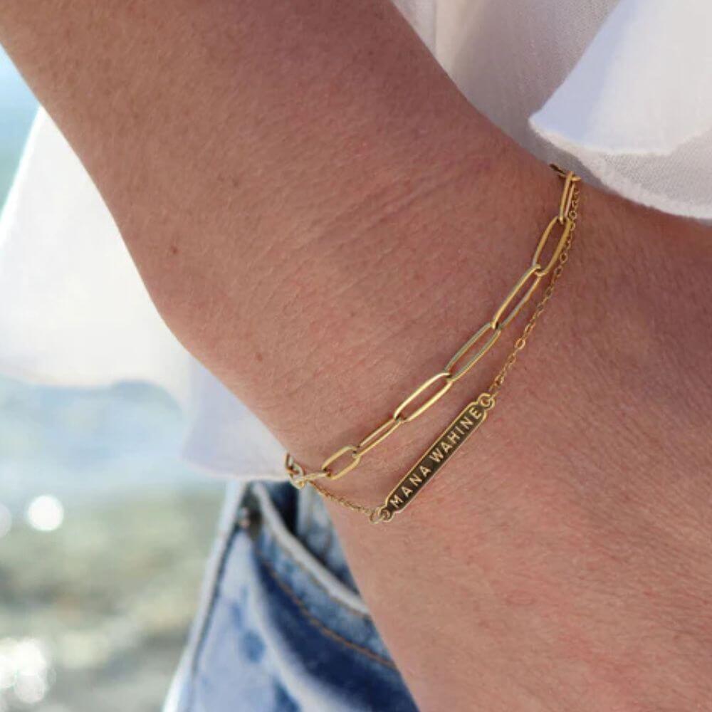 Little Taonga - Mana Wahine (Strong Women) Chain Bracelet - Funky Gifts NZ