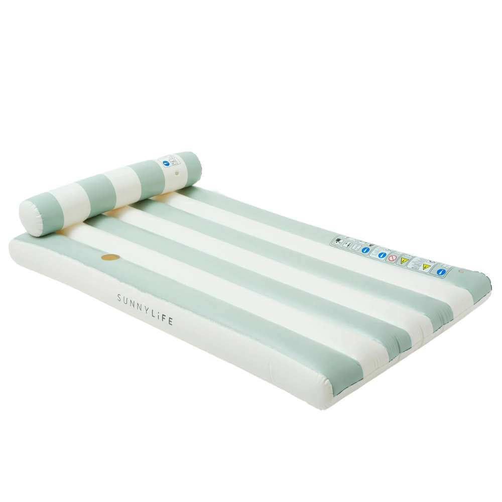 SunnyLife Luxe Lilo Green Stripe - Funky Gifts NZ