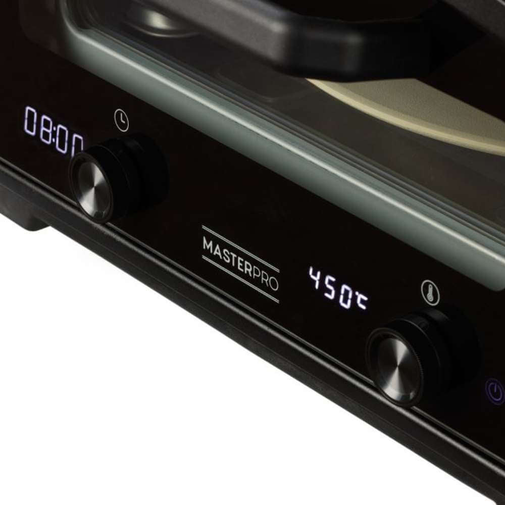 MasterPro 13" Indoor & Outdoor Pizza Oven Black - Funky Gifts NZ