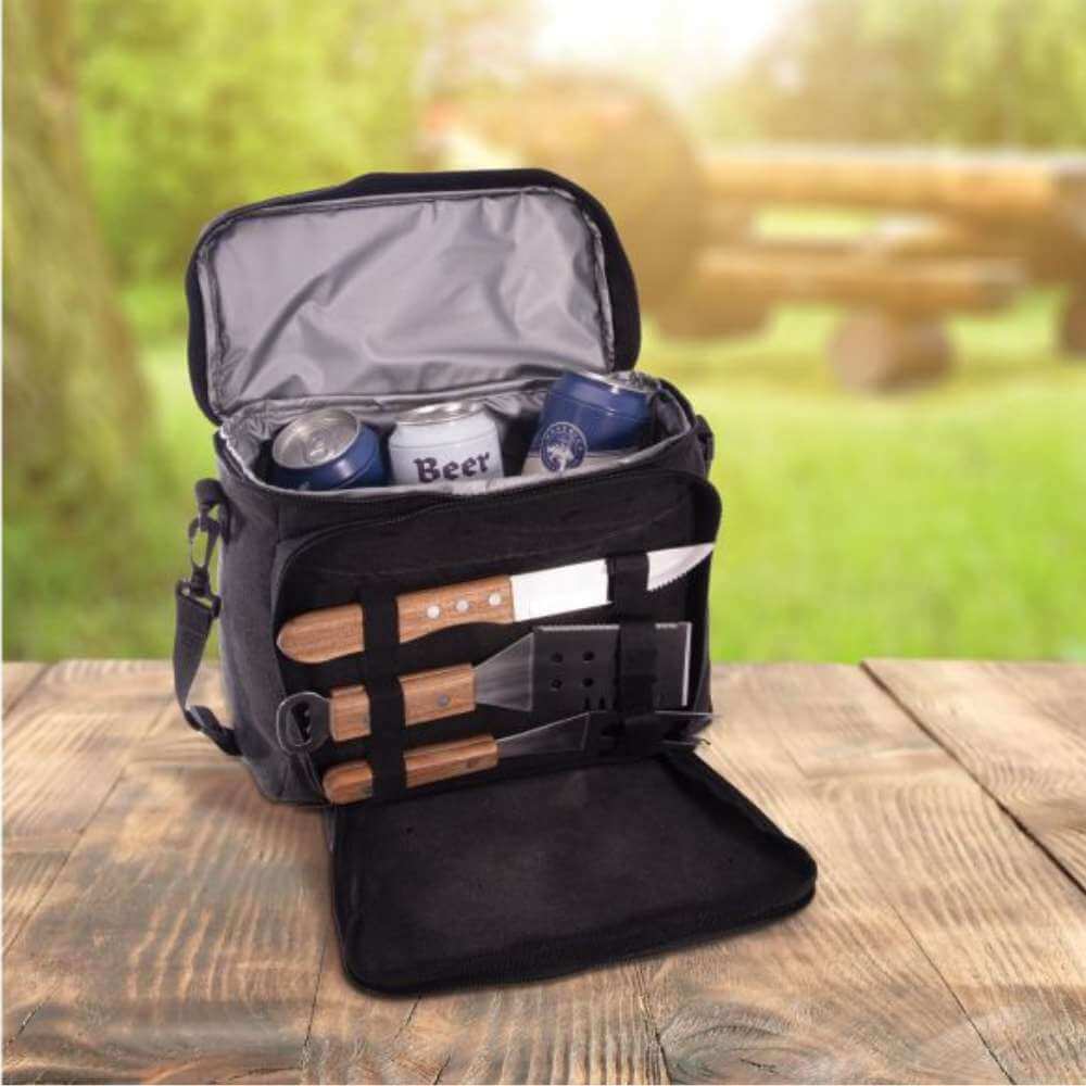 Insulated Cooler Bag with 3pcs BBQ Tools - Funky Gifts NZ