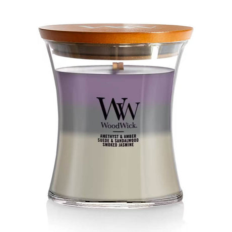 Medium WoodWick Scented Soy Candle - Amethyst Sky - Funky Gifts NZ