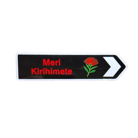 NZ Road Sign Magnet - Meri Kirihimete - Funky Gifts NZ