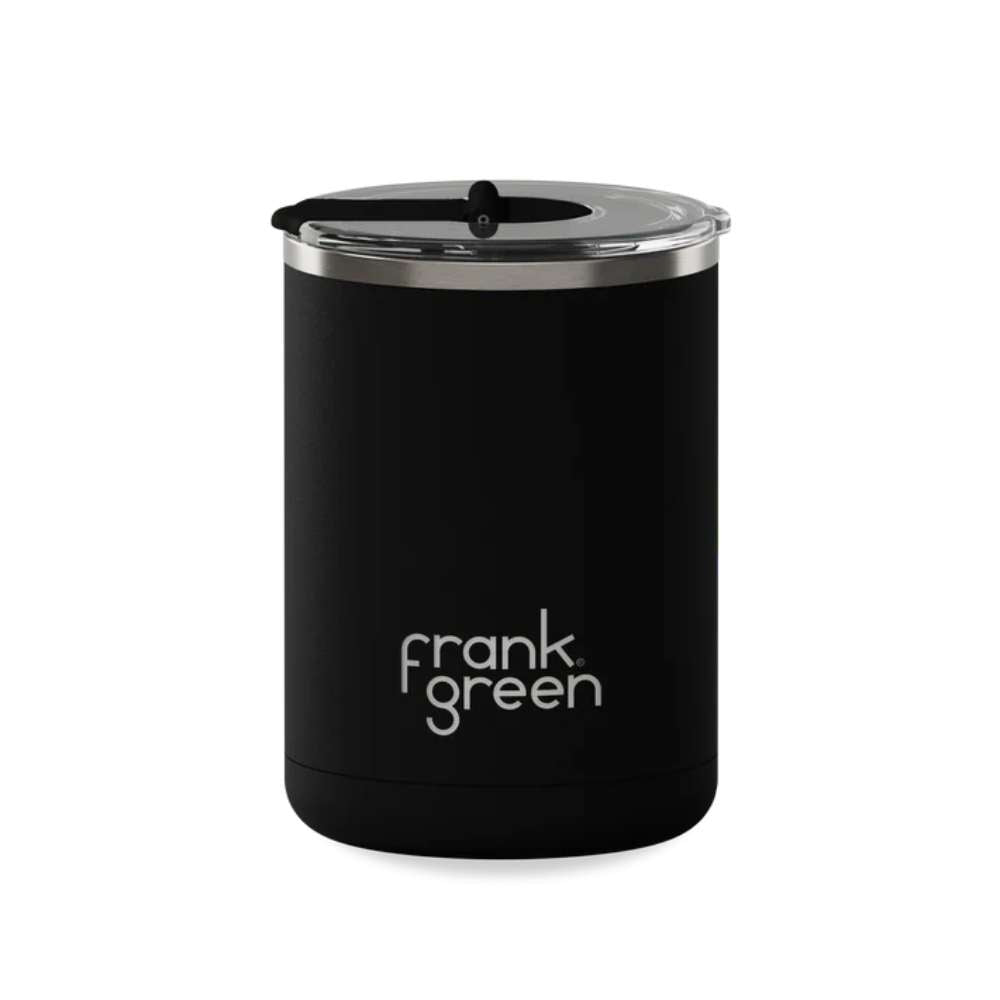 Ceramic Coffee Cup with Hinged Lid - Midnight - Funky Gifts NZ