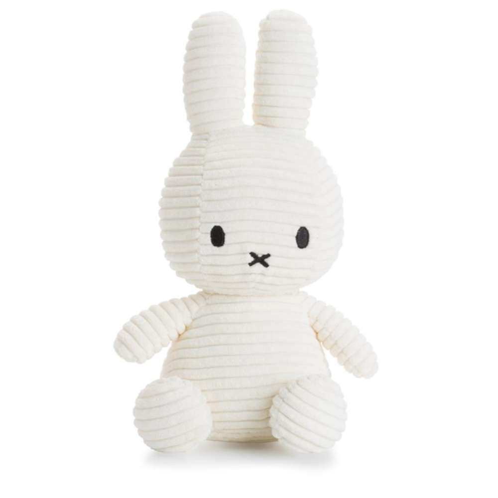 Miffy Eco Corduroy Off White 23cm - Funky Gifts NZ