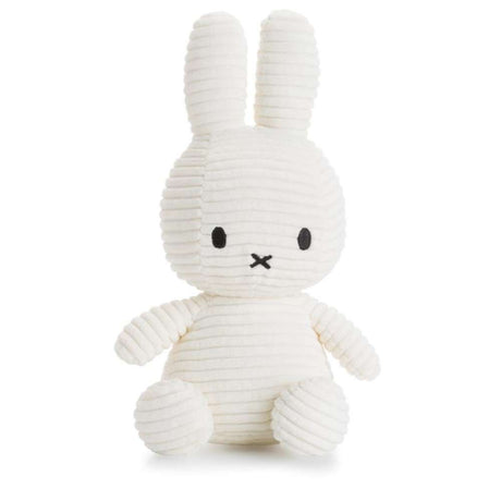 Miffy Eco Corduroy Off White 23cm - Funky Gifts NZ