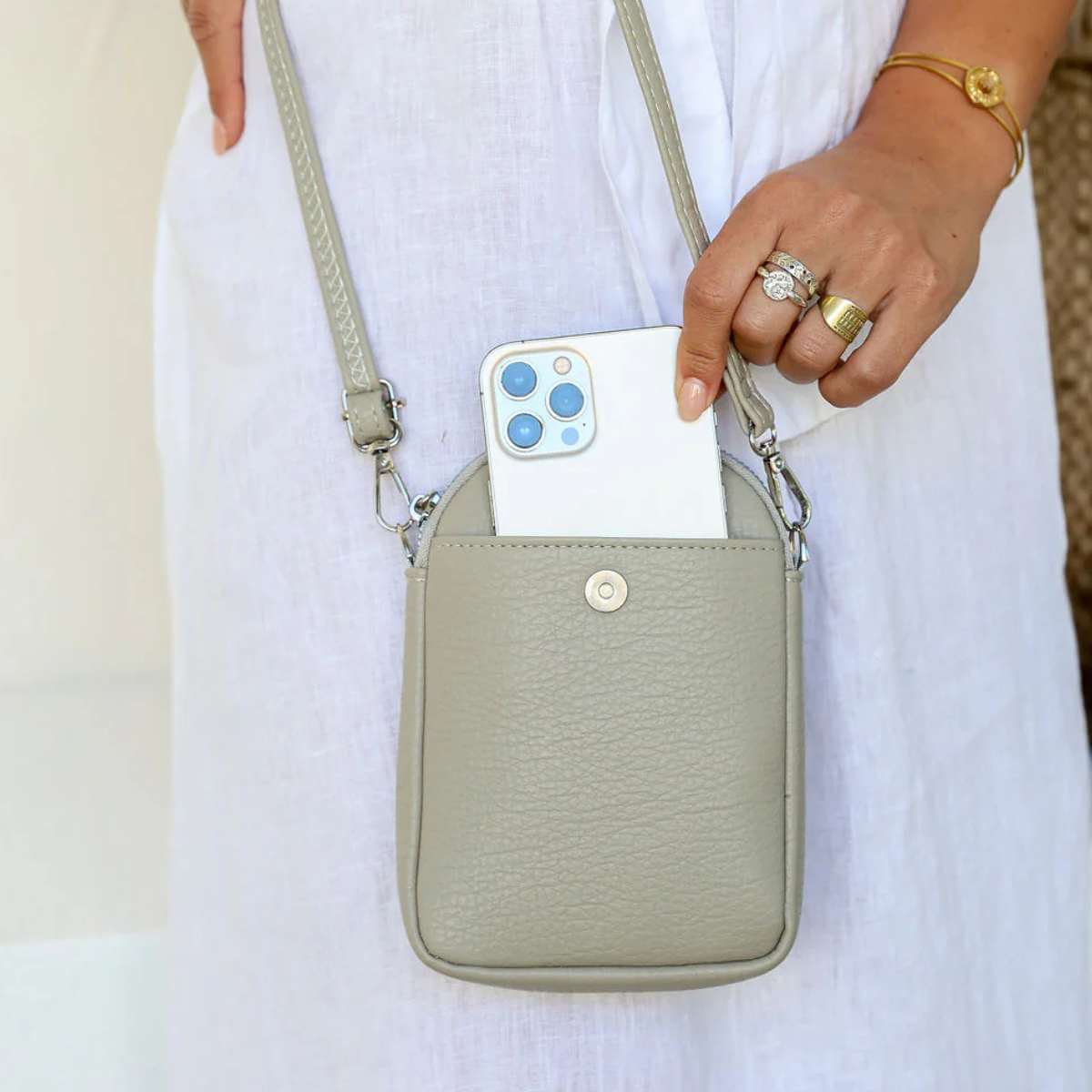 Mini Crossbody - Stone - Funky Gifts NZ