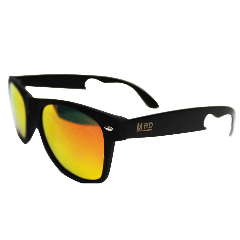 Moana Road Bottle Opening Sunnies Red Reflective Lens #451B - Funky Gifts NZ