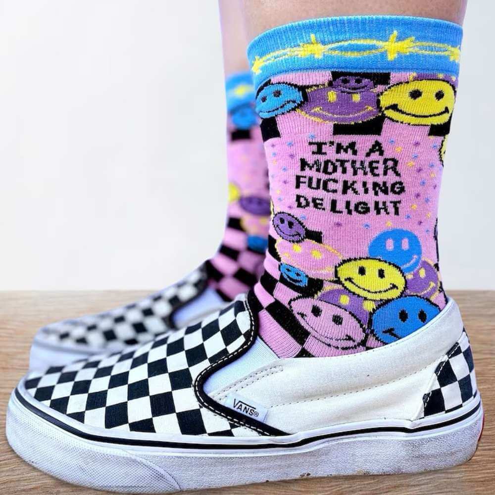 Mother Fucking Delight Women's Socks - Funky Gifts NZ