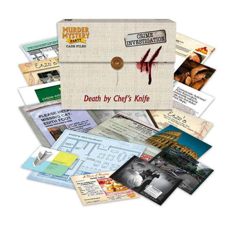 Murder Mystery Party: Case Files Chefs Knife - Funky Gifts NZ