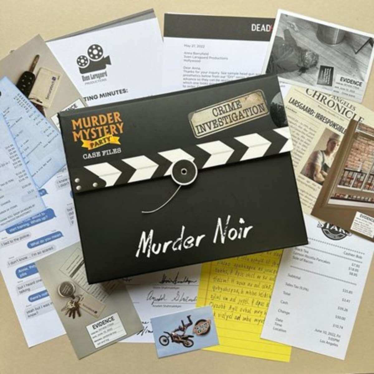 Murder Mystery Party: Case Files Murder Noir - Funky Gifts NZ