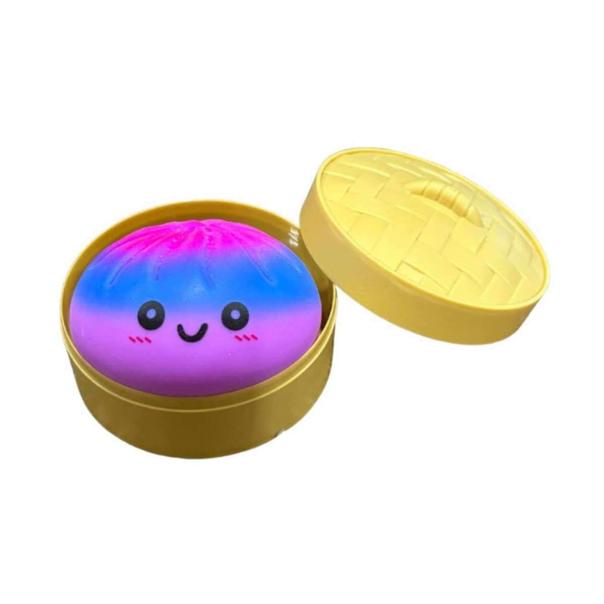 Mystery Squishy Dumpling Bun - Rainbow - Funky Gifts NZ