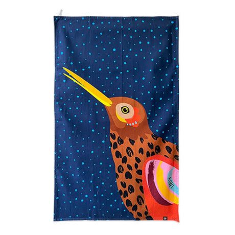 NZ Tea Towel - Bright & Bold Kiwi - Funky Gifts NZ