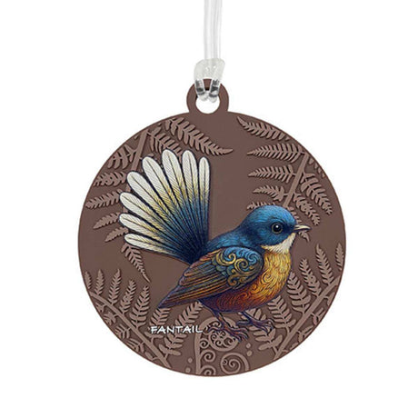 NZ Nest Fantail Bag Tag - Funky Gifts NZ