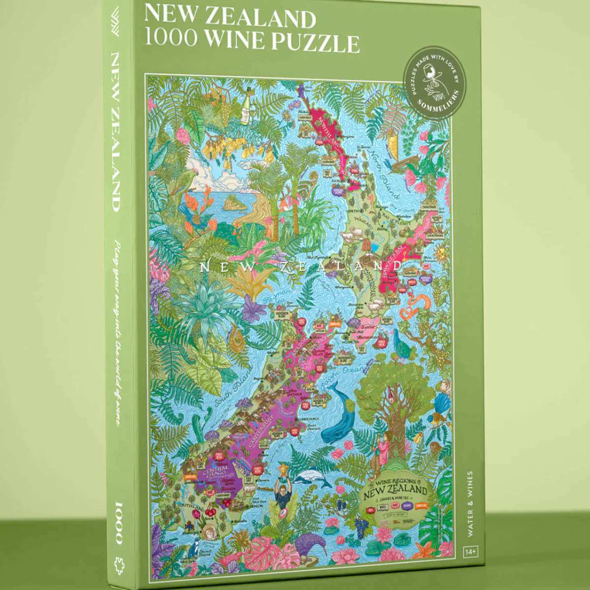 New Zealand Wine Puzzle – 1000 Pieces - Funky Gifts NZ