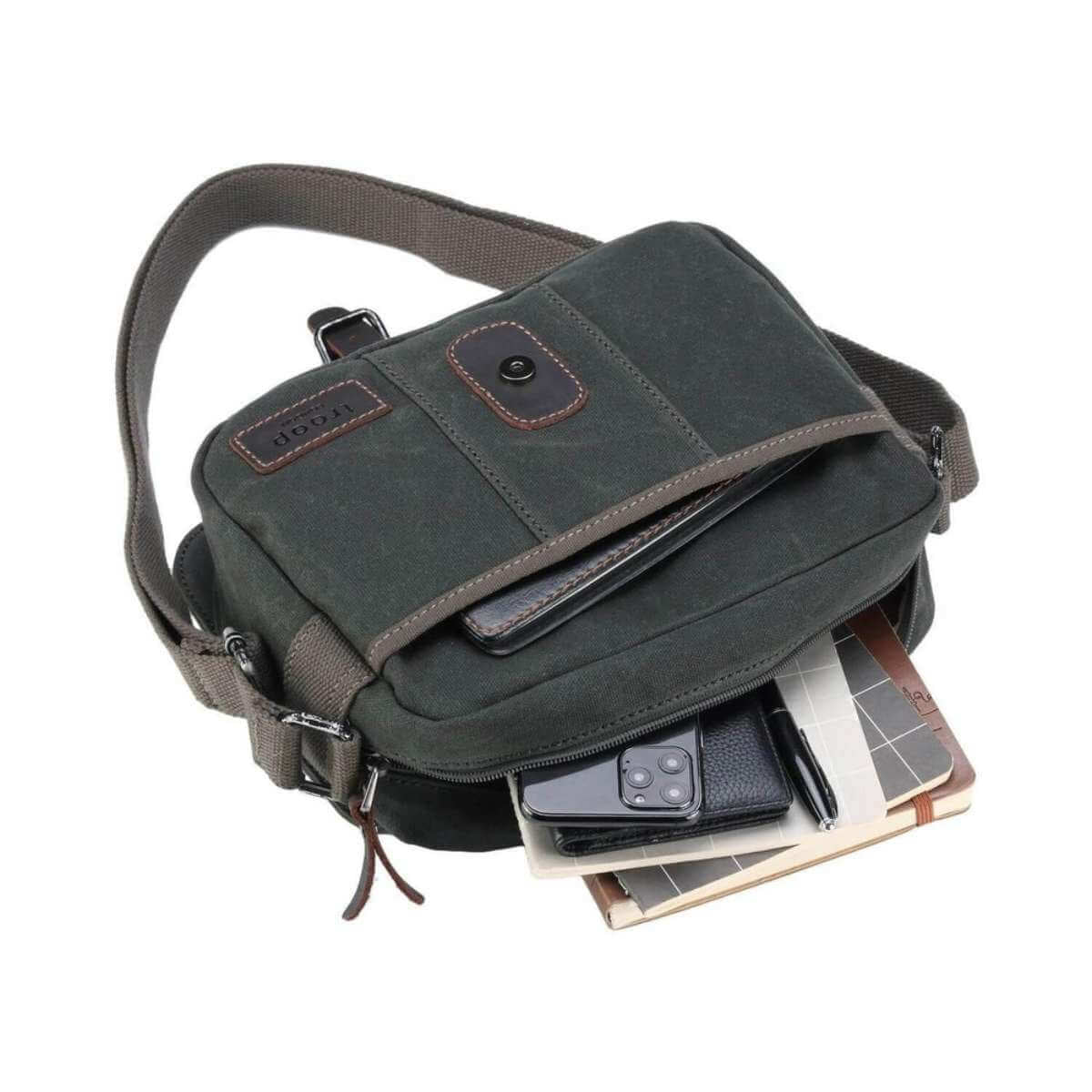 Nomad Small Cross Body Bag - Dark Green TRP0440DG - Funky Gifts NZ