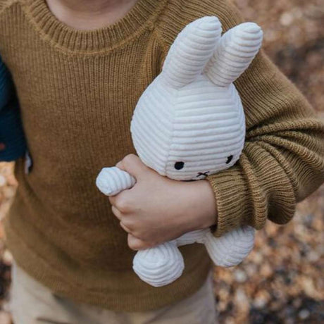 Miffy Eco Corduroy Off White 23cm - Funky Gifts NZ